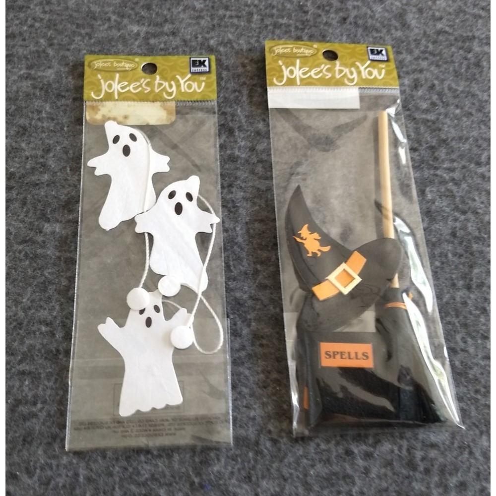 Jolee's By You Scrapbooking Stickers Ghost Witch Halloween Lot of 2 Sealed NEW